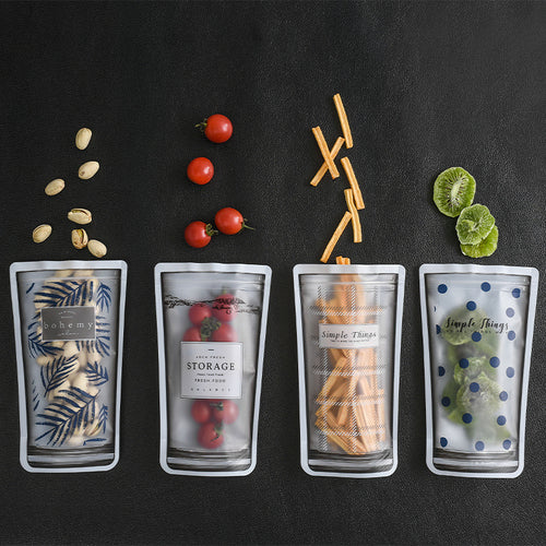 Reusable Silicone Food Storage Bags Zero Waste Kitchen Set - EcoLeaf Essentials